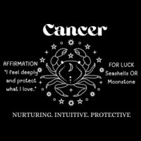 Cancer Zodiac white print - AS Colour Womens Maple Tee - AS Colour Womens Maple Organic Tee 5 Design