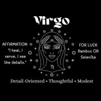 Virgo Zodiac white print - AS Colour Womens Maple Tee - AS Colour Womens Maple Organic Tee 7 Design