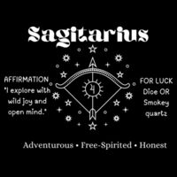 Sagitarius Zodiac white print - AS Colour Womens Maple Tee - AS Colour Womens Maple Organic Tee 10 Design