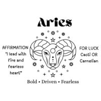 Aries Zodiac Black print - AS Colour Womens Maple Tee - AS Colour Womens Maple Organic Tee 3 Design