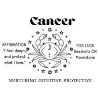 Cancer Zodiac Black print - AS Colour Womens Maple Tee - AS Colour Womens Maple Organic Tee 2 Design