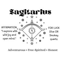 Sagitarius Zodiac Black print - AS Colour Womens Maple Tee - AS Colour Womens Maple Organic Tee 6 Design