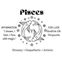 Pisces Zodiac Black print - AS Colour Womens Maple Tee - AS Colour Womens Maple Organic Tee 8 Design