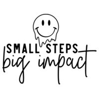 Small steps big impact - Cloke Women's Standard Crew Neck Sweat Design