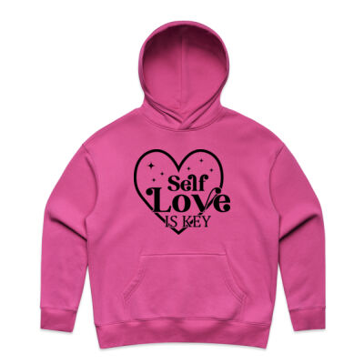 Self Love is key - AS Colour Womens Relax Hood Thumbnail