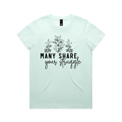 Many struggle - AS Colour Womens Maple Tee 2 Thumbnail