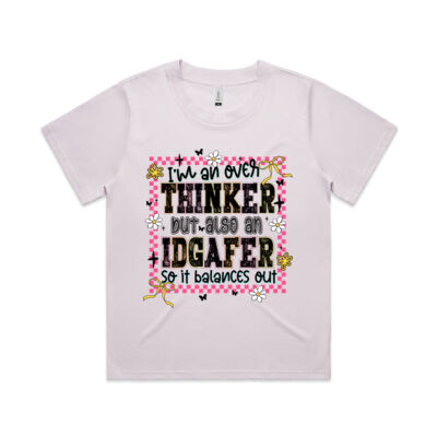 I’m an Overthinker & I Don’t Give a F* Tee** - AS Colour Womens Martina Tee Thumbnail